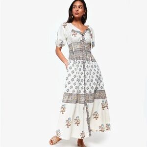 HANNAH Camilla Sandwhisper Ellipse Maxi Dress, NWT!! size 3 (XL) Perf for summer